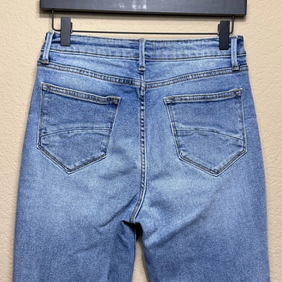 Driftwood Light Wash Meg Classic Fit Raw Hem Cropped Jeans Women’s 26 Button Fly - Picture 8 of 11